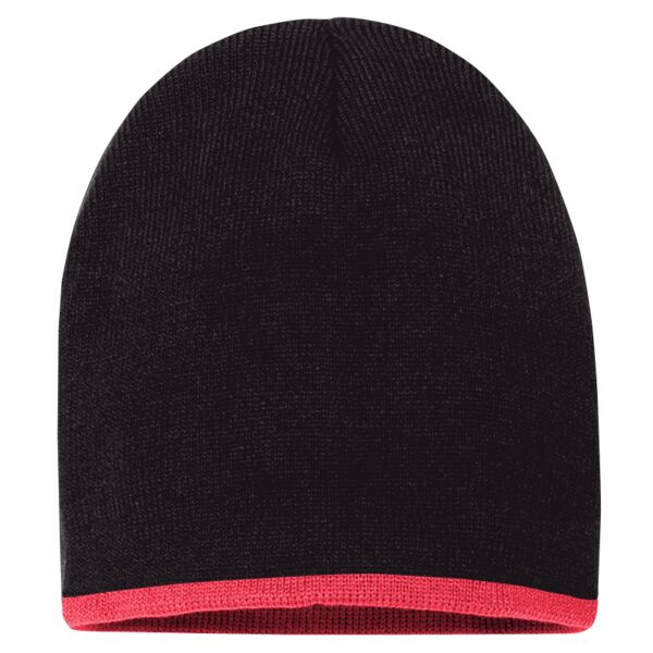 8" Bottom-Striped Beanie Thumbnail
